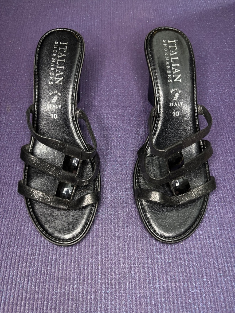 Italian Shoemakers High Heeled Sandals Size 10